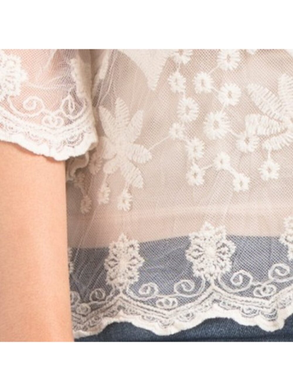 LIV LOS ANGELES Plus Lace Cardigan - Picture 4 of 5